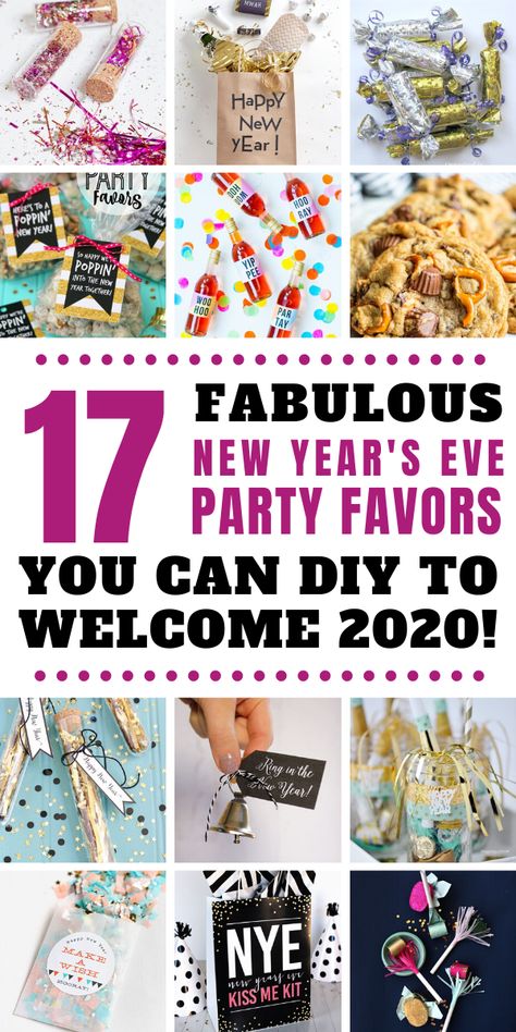 New Year’s Eve Neighbor Gifts, New Year’s Eve Party Favor Ideas, New Year Eve Gift Ideas, New Years Tray Favors, New Year’s Eve Basket Ideas, Nye Gift Ideas, New Years Favors Diy Cute Ideas, New Years Eve Favors, New Years Eve Party Favors For Adults