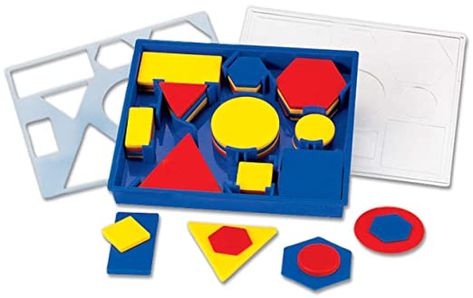 Amazon.com: Attribute Blocks Desk Set, Set of 60: Industrial & Scientific Manipulatives For Preschool, Attribute Blocks, Learning Manipulatives, Math Shapes, Plastic Storage Trays, Preschool Montessori, Shapes For Toddlers, Blocks Preschool, Montessori Math