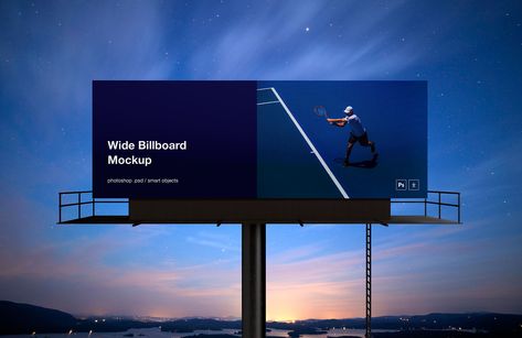 Modern Billboard Design, Billboard Mockup, Billboard Advertising, Mockup Photoshop, Billboard Design, Sign Board, Mockup Downloads, Outdoor Advertising, Mockup Free Download