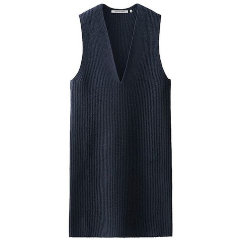 UNIQLO Women Lemaire Lambswool V-Neck Sweater ($40) ❤ liked on Polyvore featuring tops, sweaters, vneck sweater, insulated vest, v neck sweater, lambswool vest and chunky knit sweater Blue V Neck Sweater, Blue Vest, Lambswool Sweater, Chunky Knit Sweater, Blue Vests, Uniqlo Women, Blue V, Blue Sweater, Chunky Knits Sweater