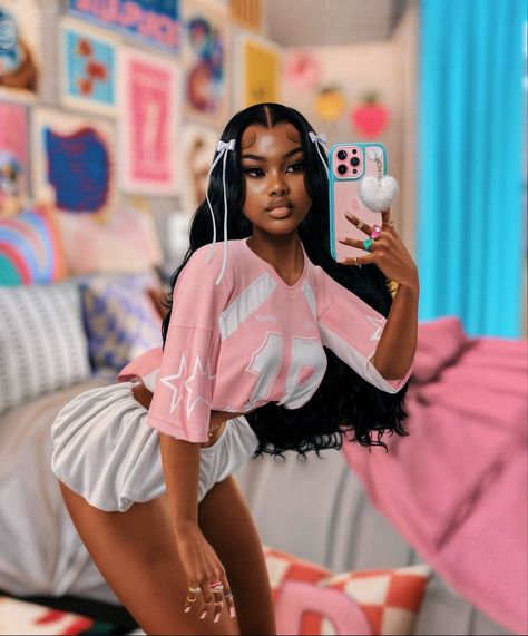 Secondlife Baddie, Secondlife Avatar Black, Baddie Cartoon Aesthetic Pfp, Secondlife Avatar, Avatar Black, Imvu Characters, Baddie Cartoon, Sim4 Cc, Second Life Avatar