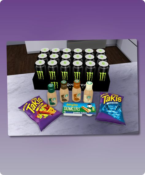 Sims 4 Food CC: Snacks  2 Sims 4 Snacks, Sims 4 Alcohol Cc, Sims 4 Food Cc, Sims Room, Blackberry Cheesecake, Mod Jacket, Sims 4 Cc Download, Swirl Cake, Coconut Drinks