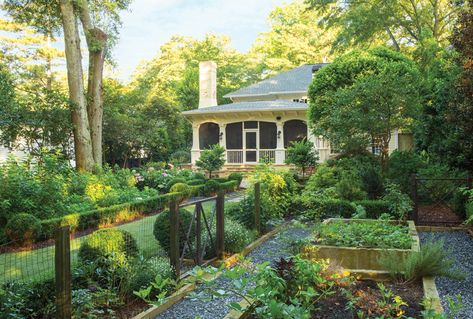 This transformed Peachtree Park backyard is the envy of the neighbors - Atlanta Magazine Biointensive Gardening, Southern Garden, Veg Garden, Mediterranean Garden, Memorial Garden, Gorgeous Gardens, Veggie Garden, Garden Cottage, Garden Gates