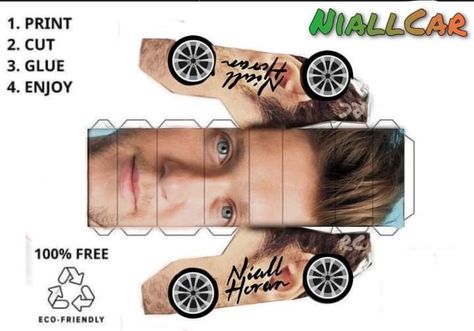 Niall Horan Minecraft Template, One Direction Template, One Direction Paper Craft, One Direction Diy, One Direction Crafts, One Direction Birthday, Minecraft Templates, Cube Template, One Direction Louis