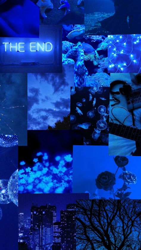 #blue #aesthetic #wallpaper #neon #neonblue #aestheticwallpaper #blueaesthetic #bluewallpaper #collage Aesthetic Wallpaper Neon, Blue Aesthetic Wallpaper, Blue Aesthetic, Aesthetic Wallpaper, Neon, Collage, Blue