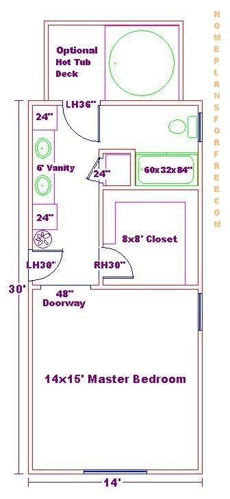 Carport Conversion, Suite Layout, Master Suite Layout, Master Suite Ideas, Master Suite Remodel, Master Suite Addition, Master Addition, Free Floor Plans, Bedroom Addition