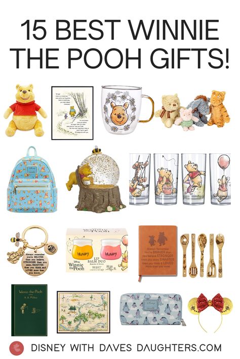 Here are the best Winnie The Pooh gifts! This gift guide is great for Christmas, birthday, mother's day, or a baby shower! Winnie The Pooh Gifts, Disney Souvenirs, Winnie The Pooh Birthday, Winnie The Pooh Plush, Cute Winnie The Pooh, Winnie The Pooh Quotes, Disney Home Decor, Nail Art Disney, Pretty Mugs