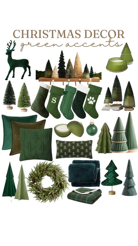 Christmas Decor Ideas Dark Green, Green Balls Christmas Tree, Hunter Green And Red Christmas Decor, Winter Green Christmas Decor, Brown Green Christmas Decor, Pine Green Christmas Decor, Christmas Decor Dark Green, Green Christmas Asthetics, Forest Green And Red Christmas Decor