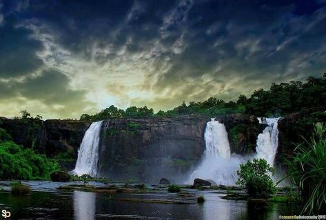 #AthirapallyWaterfalls – The #Niagra of #Kerala.  #Athirapally Waterfall is the largest #waterfall in Kerala and is nicknamed "The Niagra of Kerala”. Athirapally falls come down from a height of 80 feet through several parallel streams.   Book a travel package: https://buff.ly/2FOr8g1  #Waterfalls #WaterfallsinKerala #athirapilly #athirapallyfalls #waterfalltour #waterfallphotography #keralatourism #GoKerala #GodsOwnCountry Athirapally Waterfalls, Waterfall Wallpaper, Largest Waterfall, Kerala Tourism, Waterfall Photography, Travel Packages, Gym Motivation, Kerala, Tourism