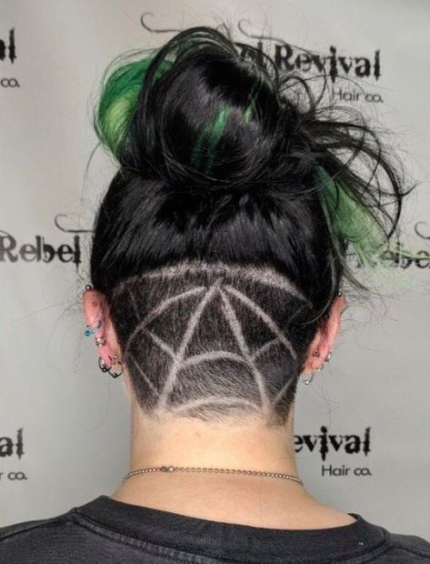 Hair Tattoo Designs, Undercut Hair Designs, Undercut Hair, Undercut Hairstyles Women, Undercut Designs, Undercut Long Hair, Shaved Hair Designs, Nape Undercut, Hair Tattoo