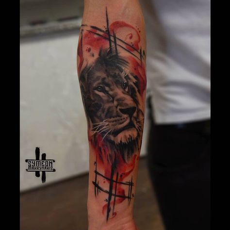 Trash Polka tattoo By Symeon. Limited Availability at newtestamenttattoostudio Eva Tattoo, Tiger Tattoo Designs, Revival Tattoo, Trash Polka Tattoo Designs, Tiger Tattoo Sleeve, Salvation Tattoo, Polka Tattoo, Winning Tattoo, Lion Tattoo Sleeves