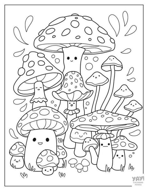 Kawaii Coloring Pages Free Printable, Kawaii Coloring Pages, Preschool Coloring Pages, Spring Coloring Pages, Coloring Pages Free Printable, Adult Colouring Pages, Printable Adult Coloring Pages, Easy Coloring Pages, Cartoon Coloring Pages