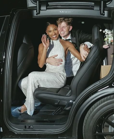 Interracial Couple Photoshoot Aesthetic, Swirl Couples Bwwm, Jasmin Tookes, Racial Couples, Football Wife, Wedding Getaway Car, Interracial Couples Bwwm, Dream Relationship, Wedding Exit