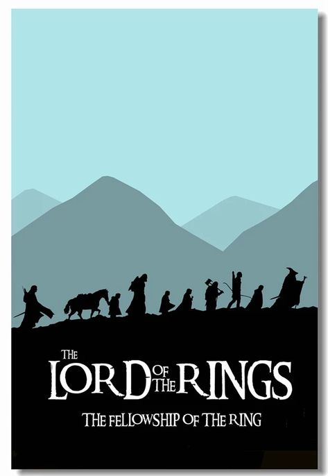 Poster Grafico, The Fellowship Of The Ring, Middle Earth Art, Lotr Art, Wall Murals Painted, Fellowship Of The Ring, The Shire, The Lord Of The Rings, Movie Poster Art