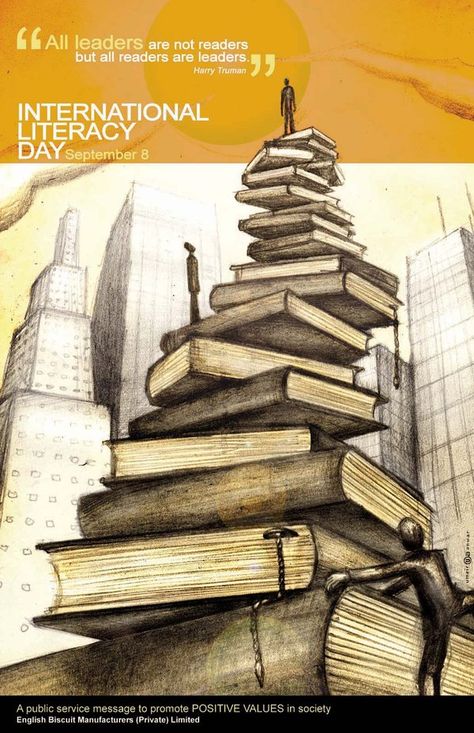 International Literacy Day Poster Drawing, World Literacy Day Posters, International Literacy Day Poster, Literacy Day Poster, Reading Day Poster, Literacy Poster, National Book Day, Handmade Teachers Day Cards, World Literacy Day