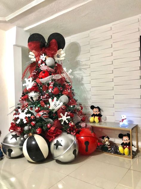 Mickey Mouse Mini Christmas Tree, Mickey Mouse Clubhouse Christmas Tree, Mickey Mouse Xmas Decorations, Mickey Themed Christmas Tree, Mickey Tree Christmas, Mickey Mouse Theme Christmas Tree, Mickey Mouse Xmas Tree, Christmas Mickey Mouse Decorations, Christmas Tree Disney Theme