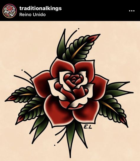 English Roses Tattoo, American Traditional Rose Tattoo Design, Mens Flower Sleeve Tattoo, American Traditional Roses, Tattoo Sleeve Traditional, Trad Rose, American Traditional Rose, Traditional Heart Tattoos, Old School Rose