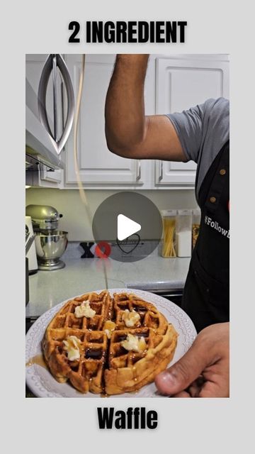 @bwoodcooks on Instagram: "Reddit started an ice cream bread video group, and one of the participants shared this recipe: take one tablespoonful of peanut butter and one egg to create a waffle. For a regular-sized batch, use four tablespoons of peanut butter with four eggs. Mix the ingredients thoroughly. While following your waffle maker's instructions, cook the mixture, and the result is a gas. Top with butter and syrup and the rest is history. 2 ingredient waffle for the win." Peanut Butter Waffles, Ice Cream Bread, Cream Bread, Cheese Waffles, Break Ideas, Breakfast Goodies, Best Bread Recipe, Pescatarian Recipes, Baby Eating