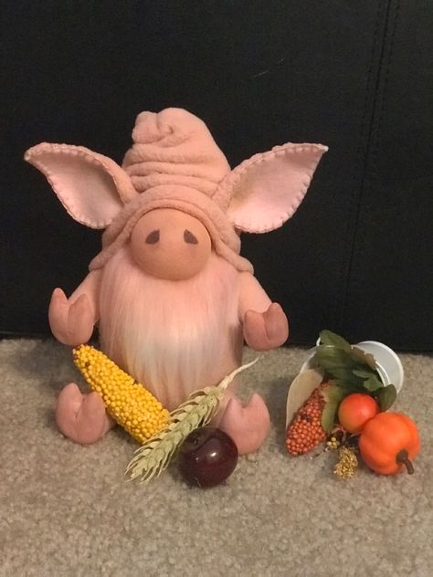 7”x5” Pickles the pig, handcrafted gnome, Gnomes, Pigs, Farm Decor, Farmhouse, Fall, Harvest, Barnyard Animal Gnomes Pig Gnomes Diy, Animal Gnomes Diy, Rooster Gnome, Chicken Gnomes Diy, Pig Gnome, Animal Gnomes, Farmer Gnome, Gnome Accessories, Small Gnomes