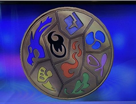 Pokemon Shield Gym Leader, Pokemon Trainersona, Pokemon Shield Wallpaper, Pokemon Shield Fanart, Pokemon Items, Pokemon Gym Badges, Digimon Crests, Clay Pokemon, Gym Badges