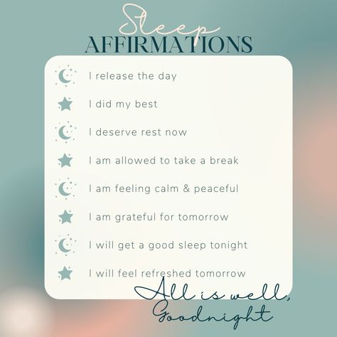 Finding the right sleep affirmations can be a great way to take back control of your own sleep. 🌙💤 Take a few moments before bed to remind yourself that you and your body deserve to rest.✨ ⁠ ⁠ Before Bed I Will, Before Bed Affirmations, Sleep Affirmations, 5am Club, Get Better Sleep, Winter Arc, Sleep Tips, Restorative Sleep, Before Sleep