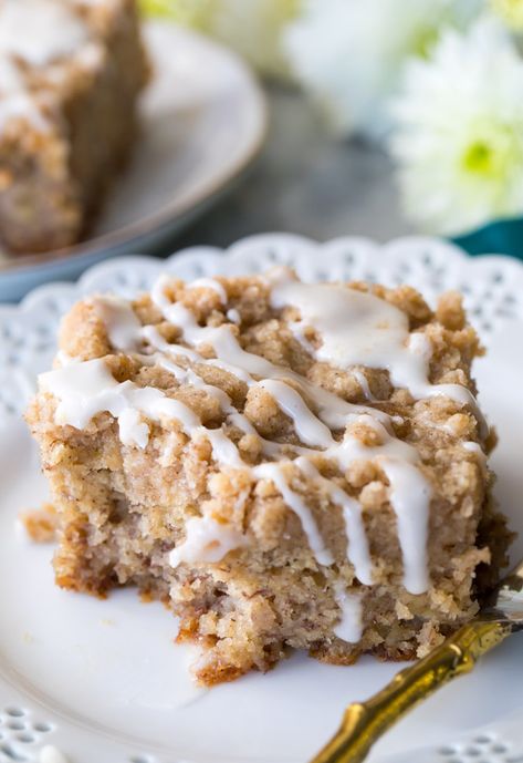 Banana Coffee Cake Recipes, Banana Coffee Cake, Cake Recipes Easy, Ripe Banana Recipe, Banana Coffee Cakes, Coffee Cake Recipes Easy, Streusel Coffee Cake, Banana Coffee, Coffee Cake Recipe