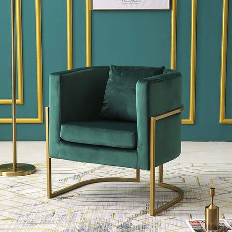 Armchairs | Buy Designer Home & Office Furniture Online Green Chairs, House Club, Chair Luxury, Armchair Bedroom, Club Lounge, College House, Hair Business, Cozy Chair, Velvet Accent Chair