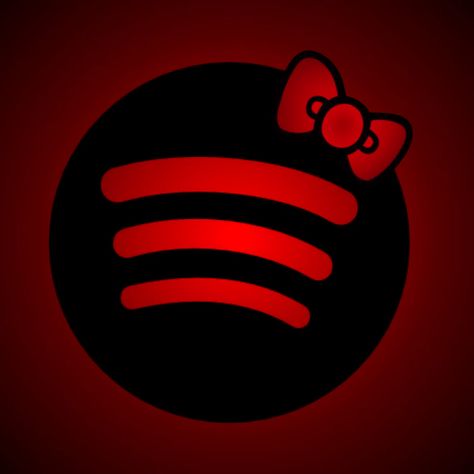 Hello Kitty Spotify Icon, Spiderman App, Spotify App Icon, Red Hello Kitty, Spotify Icon, Cat App, Hello Kitty Wallpaper Hd, Y2k Hello Kitty, Red And Black Wallpaper