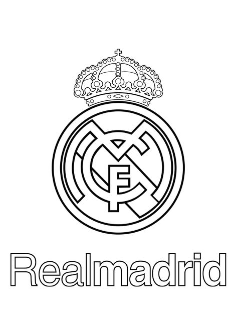 Real Madrid Logo Drawing, Real Madrid Drawing, Real Madirid, Escudo Real Madrid, Read Madrid, Logo Real Madrid, Madrid Logo, Happy Birthday Drawings, Real Madrid Logo