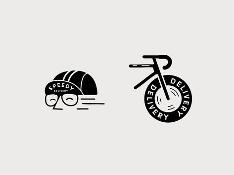 Bike Delivery, Bike Logos Design, Historical Logo, Cycle Logo, Bike Logo, Coffee Bike, Bicycle Brands, Bike Illustration, Japan Tattoo Design