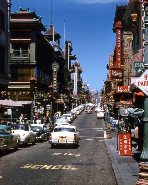 Father Knows Best, Chinatown San Francisco, New Television, 42nd Street, Red Car, Colour Photograph, Picture Library, Female Images, Street Scenes