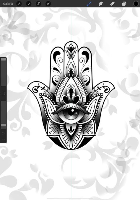 Fatima Hand Tattoo, Hamsa Tattoo Design, Hamsa Hand Tattoo, Hamsa Art, Evil Eye Tattoo, Hamsa Design, Crazy Tattoos, Hamsa Tattoo, Tattoo Templates