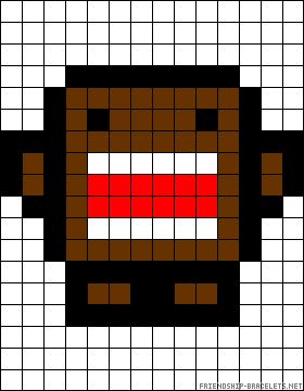 Domo Pixel Art, Domo Kandi Pattern, Domo Perler Beads, Emo Pixel Art, Scene Pixel Art, Y2k Pixel Art, Grunge Pixel Art, Cute Pixel Drawing, Pixel Art Pattern Easy