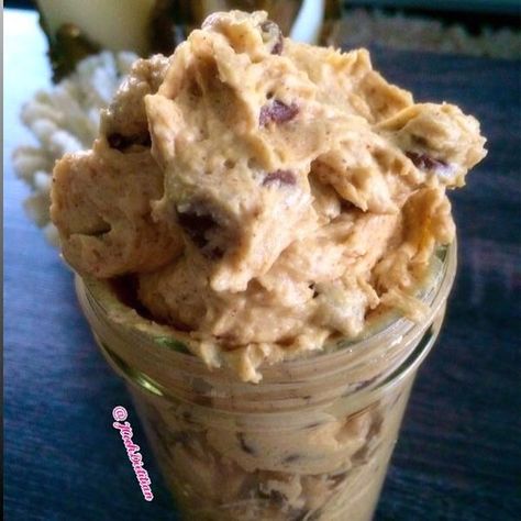 Chocolate Chip Cookie Dough Recipe, Protein Chocolate Chip Cookies, Jessica Cook, Fiber Recipes, Ripped Recipes, Recipes Protein, Healthy Cookie Dough, Healthy Cookie, Raw Cookie Dough