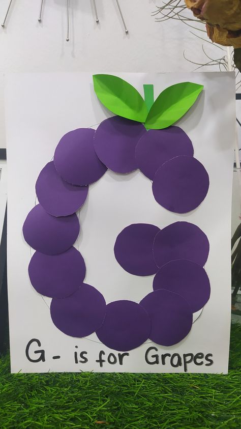 Letter E Crafts For Preschool, Crafts For Letter G Preschool, Letter G Activities For Preschool Crafts, G Craft For Preschool, Letter G Craft For Preschoolers, Abc Projects For Preschoolers, G Art For Preschool, Preschool E Crafts, G Is For Preschool