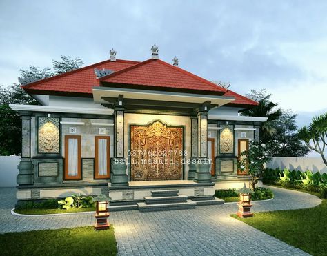 Japan Tattoo, Concept Architecture, Balinese, Mansion, Gazebo, Bali, Outdoor Structures, House Design, Exterior