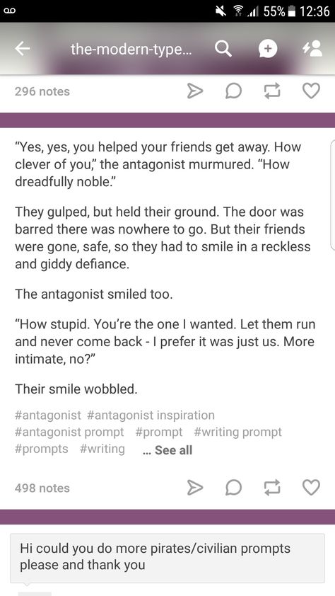 Eh, it's easy to imagine all this happening to me but trying to make these thoughts actually possible..... Story Opening Lines, Opening Lines Writing Prompts, Villain Lines, Villain Prompts, Modern Typewriter, Hero Villain, Opening Lines, Mine Forever, Story Writing Prompts