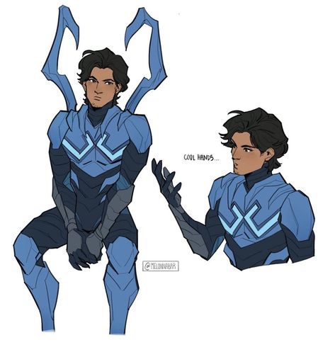 Blue Beetle Young Justice, Jaime Reyes, Dc Comics Heroes, Blue Beetle, Dc Comics Artwork, Superhero Characters, Dc Memes, Hero Costumes, Detective Comics