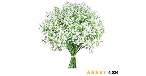 Amazon.com: LYLYFAN 12 Pcs Babys Breath Artificial Flowers, Gypsophila Real Touch Flowers for Wedding Party Home Garden Decoration : Home & Kitchen Wedding Table Decorations Centerpieces, Gypsophila Bouquet, Graduation Party Centerpieces, Party Centerpiece, Artificial Flower Bouquet, Real Touch Flowers, Centerpiece Ideas, Wedding Arrangements, Wedding Flower Arrangements