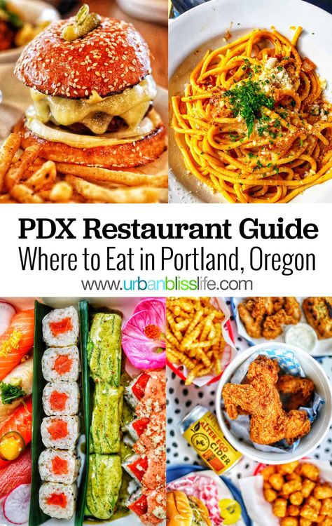 Searching for where to eat in Portland, Oregon? Check out the Urban Bliss Life Portland Restaurant Guide, with 55+ best Portland restaurant recommendations on UrbanBlissLife.com Places To Eat In Portland Oregon, Best Restaurants In Portland Oregon, Portland Oregon Food, Pearl District Portland, Portland Restaurants, Portland Food, Oregon Trip, Vacation 2024, Portland Travel