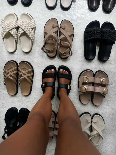 Shop SANDALS at Billini.com Trendy Footwear For Women, Ariana Grande Outfits Casual, Japanese Accessories, Uni Outfit, Boss Shoes, Office Fits, Fancy Sandals, Dad Sandals, Plus Size Baddie Outfits