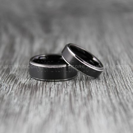 Black Tungsten Ring, 6mm Black Tungsten Wedding Band, Black Wedding Ring, Black Tungsten Ring Black Men Wedding Ring, Black Wedding Rings For Men, Black Wedding Bands For Men, Fingerprint Wedding Bands, Fingerprint Wedding, Black Wedding Ring, Black Tungsten Wedding Band, Fingerprint Ring, Rings Black