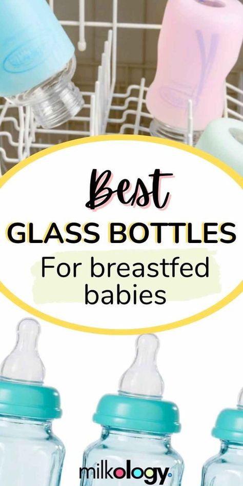 Best Bottles For Breastfed Babies, Avent Glass Bottles, Baby Bottle Storage, Avent Bottles, Bottles For Breastfed Babies, Best Baby Bottles, Brown Glass Bottles, Glass Baby Bottles, Milk Storage