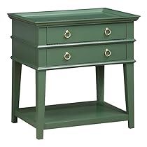 New Classic Furniture, White Tray, Bedside Storage, Table Color, 2 Drawer Nightstand, Entryway Table, Green Wood, Drawer Nightstand, Color Vintage