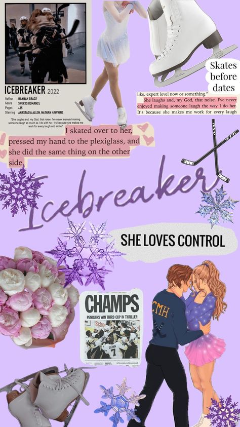 Icebreaker Fan Cast, Ice Breaker Book Aesthetic, Icebreaker Fanart, Icebreaker Aesthetic, Book Slump, Funny Ice Breakers, Book Wallpapers, Fangirl Book, Hannah Grace