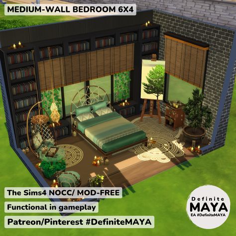 NOCC/ Mod-Free/ Functional in gameplay. ***Download from EA gallery #DefiniteMAYA *** Support me on Patreon *** Sims Bedrooms Ideas, Sims 4 Big Bedroom, Sims 4 Big Bedroom Ideas, Sims 4 Base Game Bedroom Ideas, Sims 4 Bedroom Download, Sims Room Ideas Bedrooms, Sims4 Bedroom Ideas, Sims Bedroom Ideas, Sims 4 Room Ideas