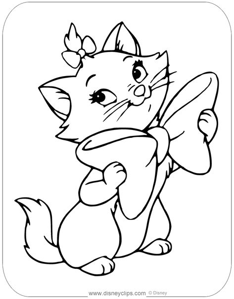 Marie Tattoo, Hulk Coloring Pages, Disney Coloring Sheets, Happy Birthday Coloring Pages, Birthday Coloring Pages, Valentine Coloring Pages, Disney Cats, Cat Coloring Book, Marie Aristocats