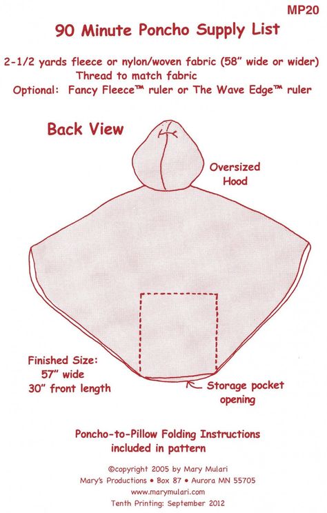 Poncho Sewing Pattern, Poncho Pattern Sewing, Fleece Poncho, Diy Sewing Gifts, Beginner Sewing Projects Easy, Poncho Pattern, Leftover Fabric, Wallet Pattern, Sewing Projects For Beginners