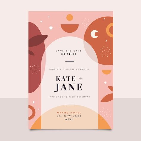 Boho Graphic Design, Boho Chic Party, Boho Wedding Invitation Template, Wedding Invitation Vector, Boho Wedding Invitation, Floral Birthday Invitations, Rainbow Birthday Invitations, Boho Invitations, Boho Poster