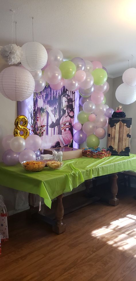 Nezuko Birthday Party Decorations, Demon Slayer Nezuko Birthday Party Ideas, Nezuko Party Ideas, Nezuko Birthday Party Ideas, Nezuko Birthday Party, Nezuko Birthday, Demon Slayer Birthday Party, Demon Slayer Party, Demon Slayer Birthday